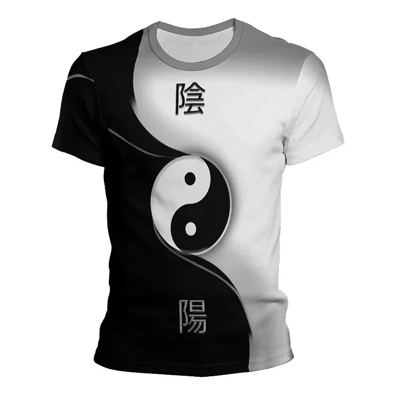 Camiseta Yin Yang Streetwear – Diseño Tai Chi Cósmico