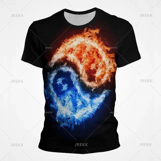 Camiseta Yin Yang Streetwear – Diseño Tai Chi Cósmico