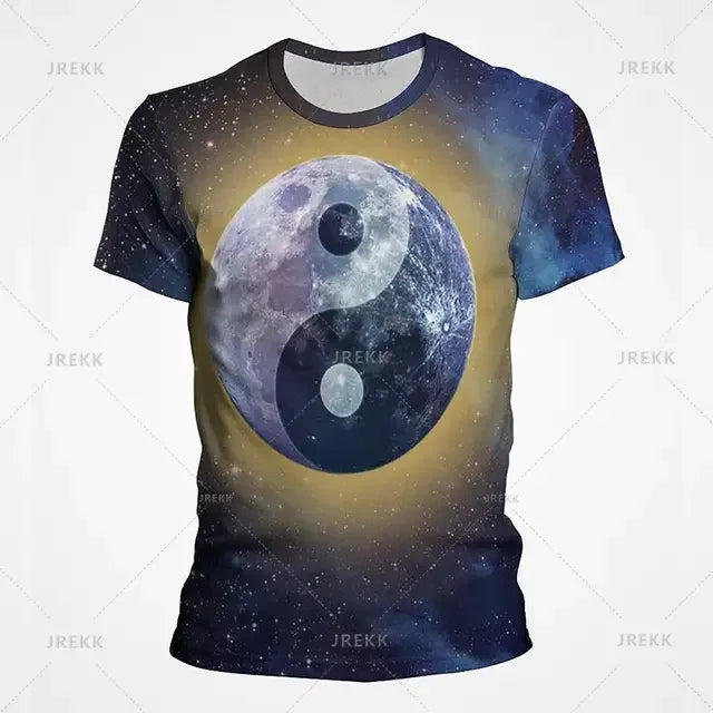 Camiseta Yin Yang Streetwear – Diseño Tai Chi Cósmico