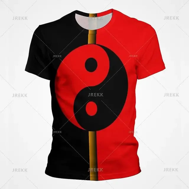 Camiseta Yin Yang Streetwear – Diseño Tai Chi Cósmico