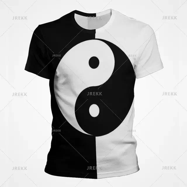 Camiseta Yin Yang Streetwear – Diseño Tai Chi Cósmico