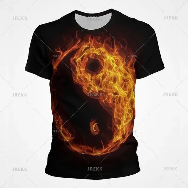 Camiseta Yin Yang Streetwear – Diseño Tai Chi Cósmico