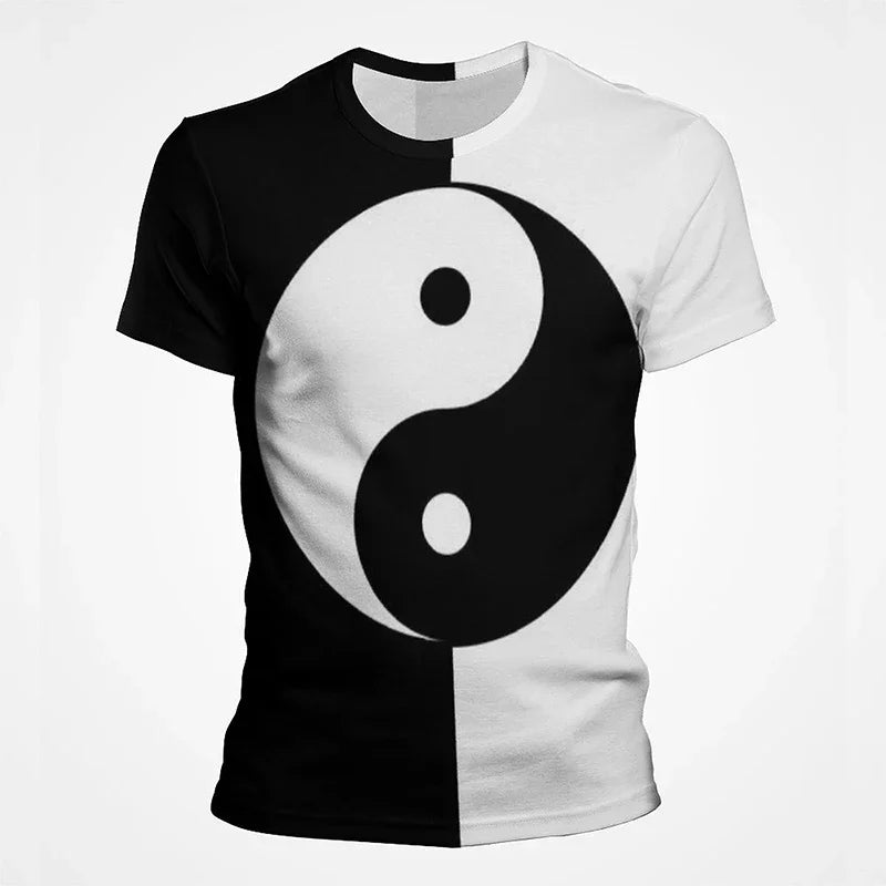 Camiseta Yin Yang Streetwear – Diseño Tai Chi Cósmico