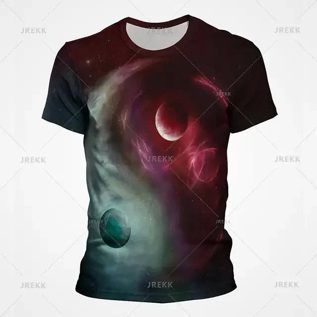 Camiseta Yin Yang Streetwear – Diseño Tai Chi Cósmico