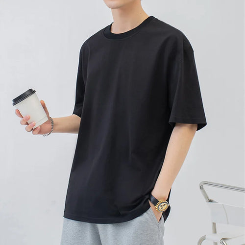 Camiseta Básica Oversized Hombre – Manga Corta Streetwear