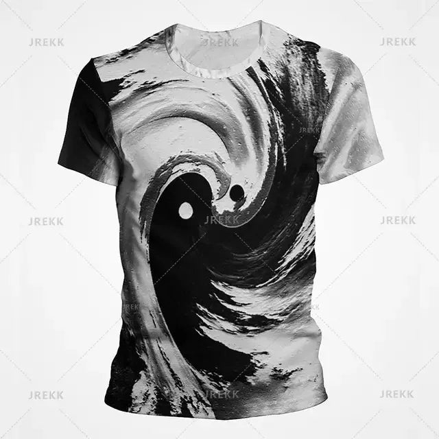 Camiseta Yin Yang Streetwear – Diseño Tai Chi Cósmico