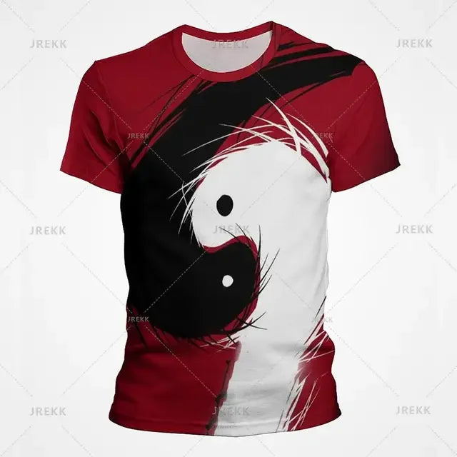 Camiseta Yin Yang Streetwear – Diseño Tai Chi Cósmico