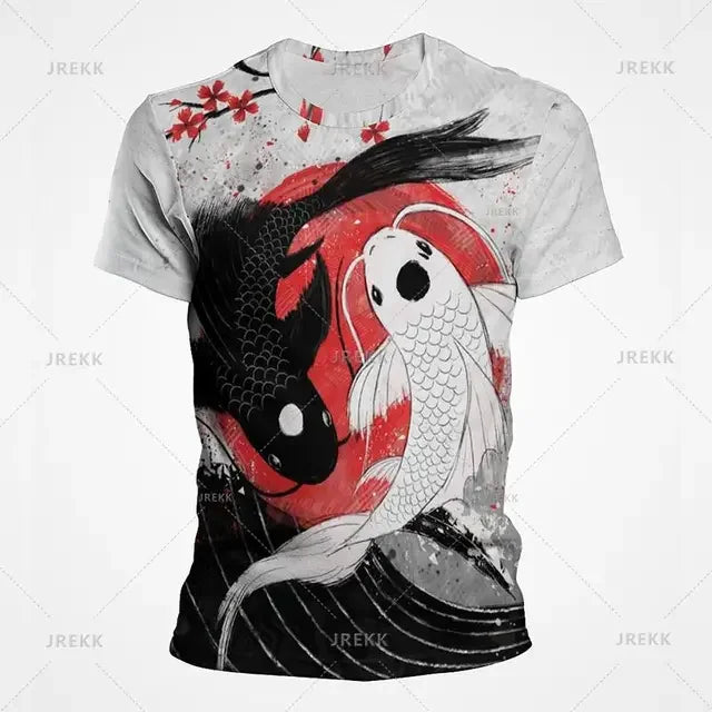Camiseta Yin Yang Streetwear – Diseño Tai Chi Cósmico