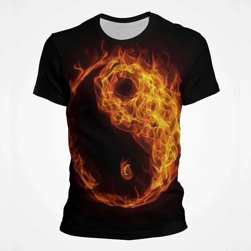 Camiseta Yin Yang Streetwear – Diseño Tai Chi Cósmico