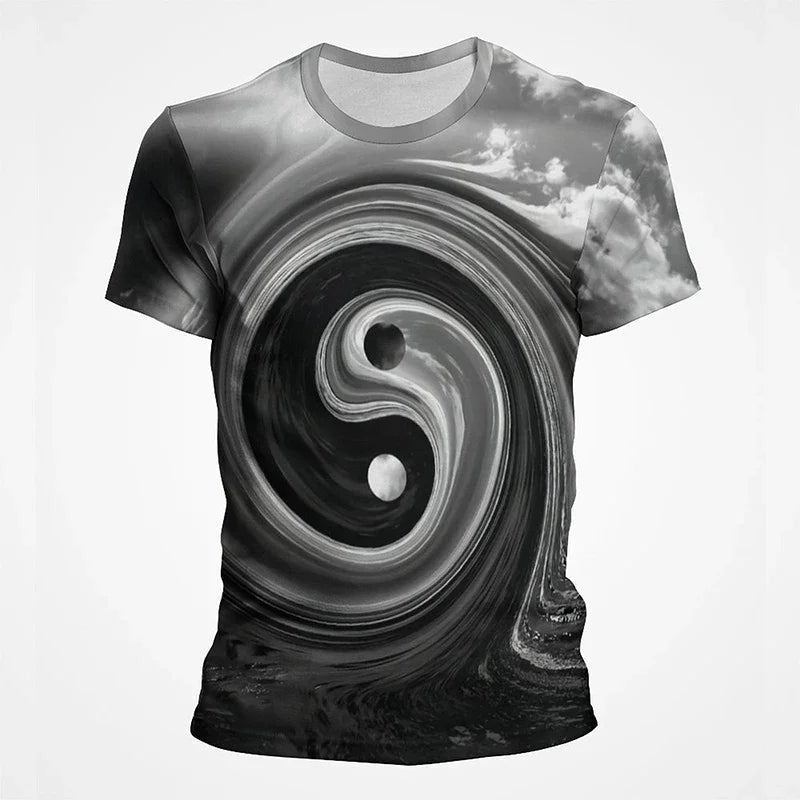 Camiseta Yin Yang Streetwear – Diseño Tai Chi Cósmico