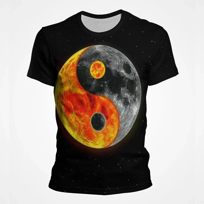 Camiseta Yin Yang Streetwear – Diseño Tai Chi Cósmico