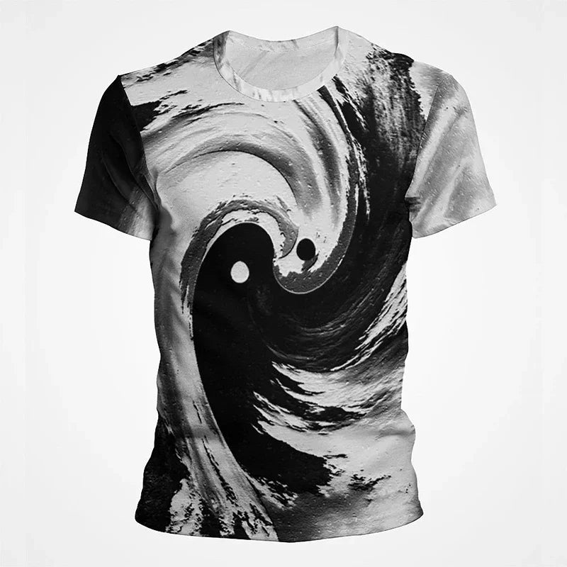 Camiseta Yin Yang Streetwear – Diseño Tai Chi Cósmico