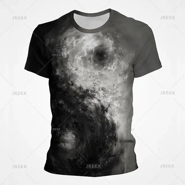 Camiseta Yin Yang Streetwear – Diseño Tai Chi Cósmico